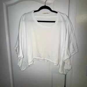 We The Free White CC Crop Top